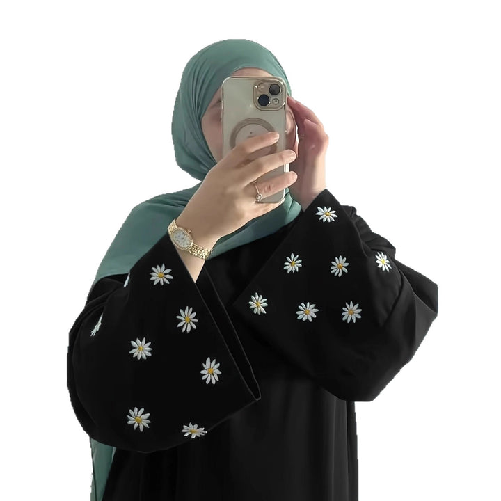 Elegant tunic dress for women with embroidered floral pattern Lune London