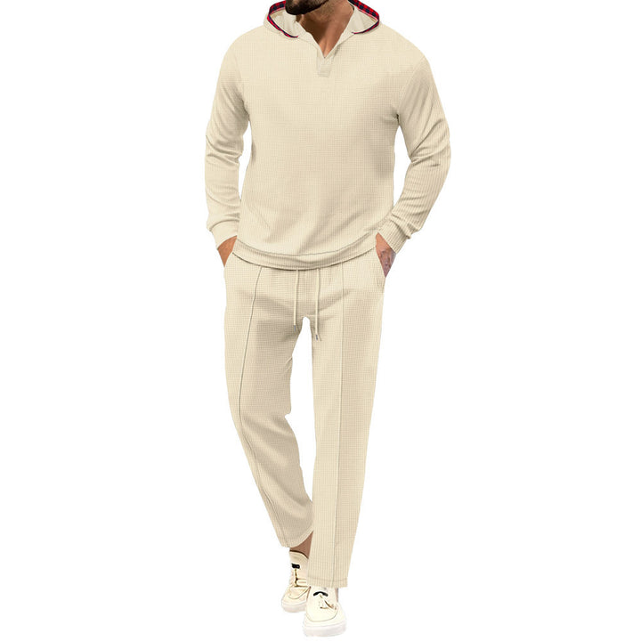 Men's comfortable waffle texture leisure suit Lune London