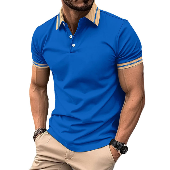Stylish performance polo for men with contrasting collar Lune London