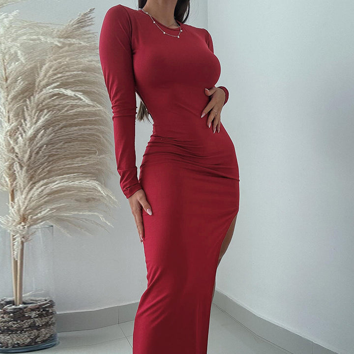Lune London Elegant maxi dresses with side slit