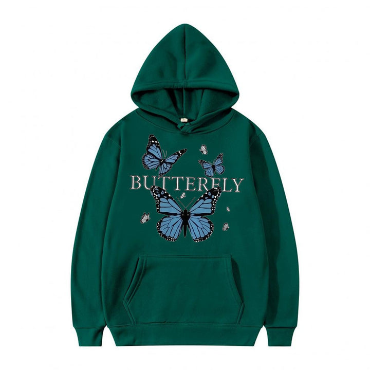 Women's hoodie with butterfly motif Chic & Stil