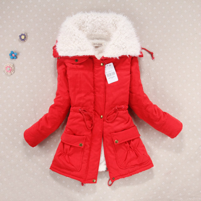 Casual quilted jacket for women with cozy lining and adjustable drawstring waist Lune London