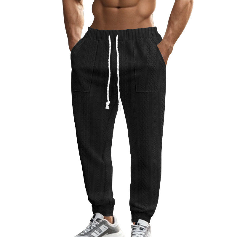 Men's leisure pants with a structured design and practical side pockets Lune London