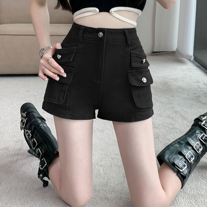 Utility shorts for women with practical pockets and high waist Lune London