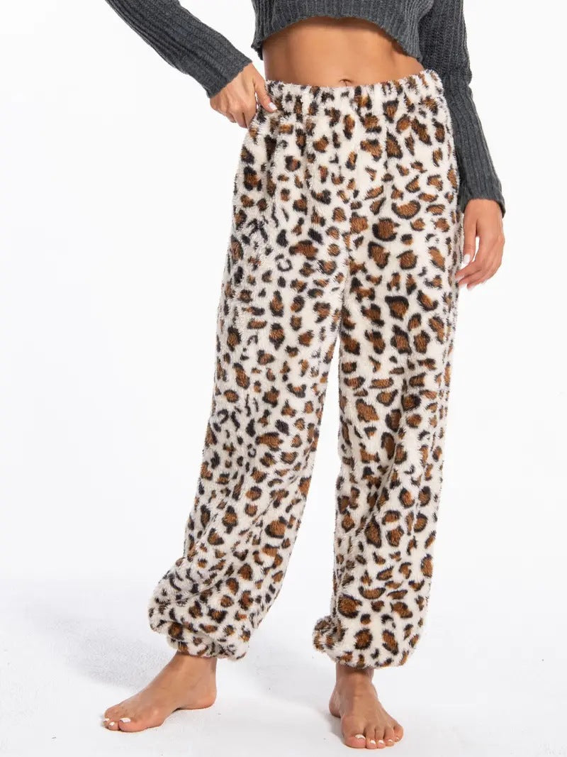 Soft leisure pants for women with a unique cow pattern Lune London