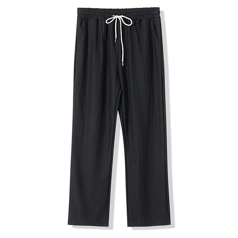 Women's Casual Leisure Pants with Elastic Waistband and Practical Side Pockets Lune London