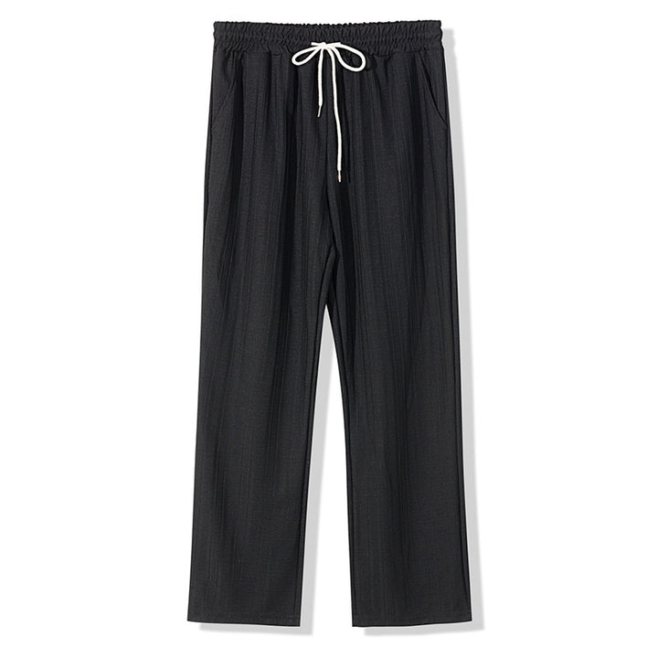 Women's Casual Leisure Pants with Elastic Waistband and Practical Side Pockets Lune London