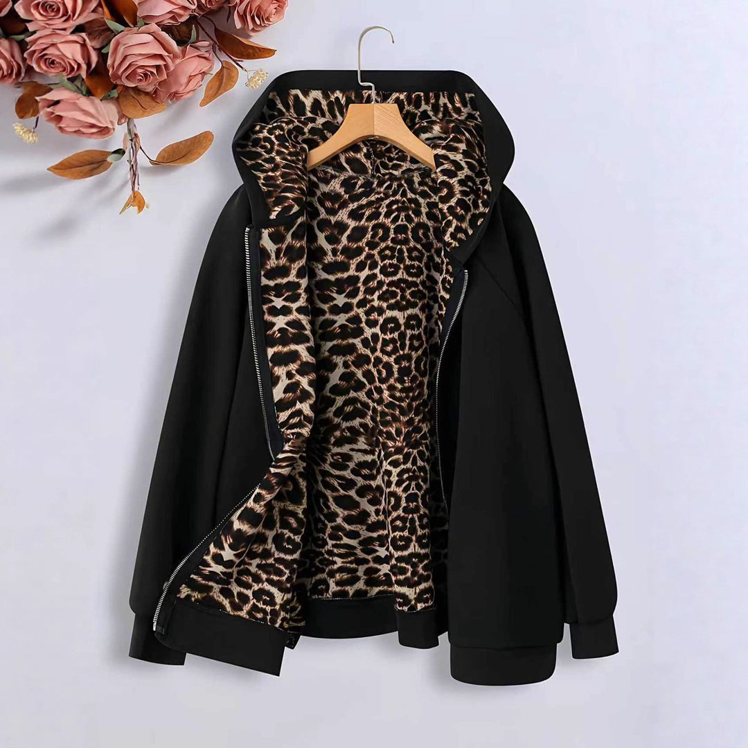 Veste en fleece confortable pour femmes avec doublure en animal Chic & Stil