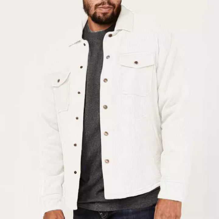 Casual corduroy jacket for men with practical chest and side pockets Lune London