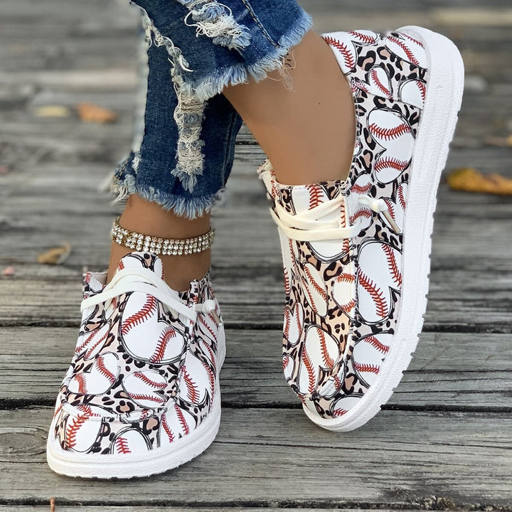 Women’s sneakers with creative baseball design Lune London