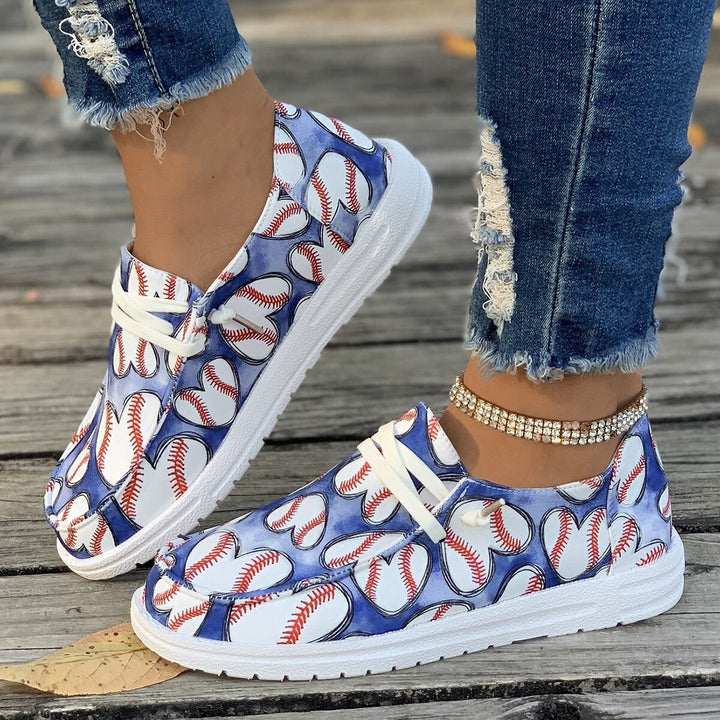 Women’s sneakers with creative baseball design Lune London