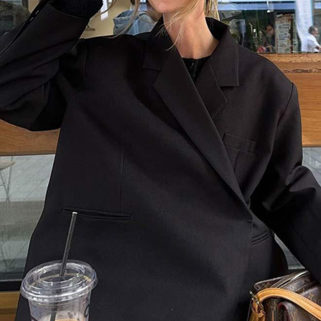 Oversized blazer jacket for women with refined cut Lune London