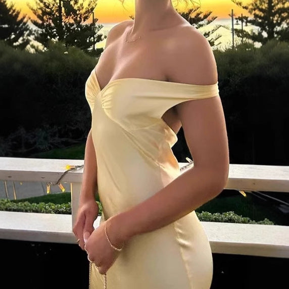 Elegant Off-Shoulder Maxi Dresses for Women with a Flattering Cut for a Chic and Stylish Silhouette