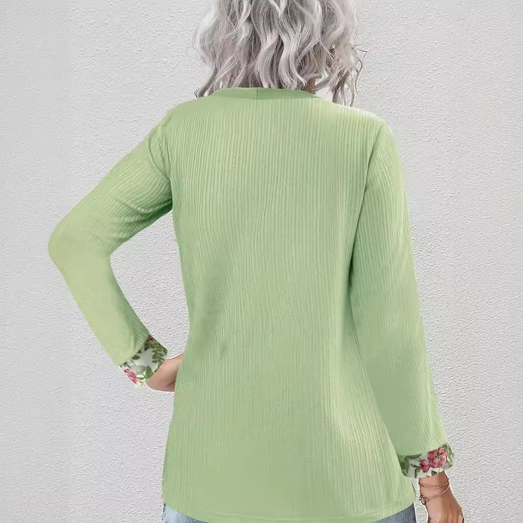 Ladies casual cardigan with floral lining and long sleeves Lune London