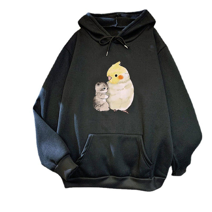 Ladies hoodie with animal motif Chic & Stil