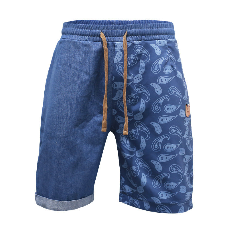 Casual beach shorts for men with elastic waist and colorful pattern Lune London