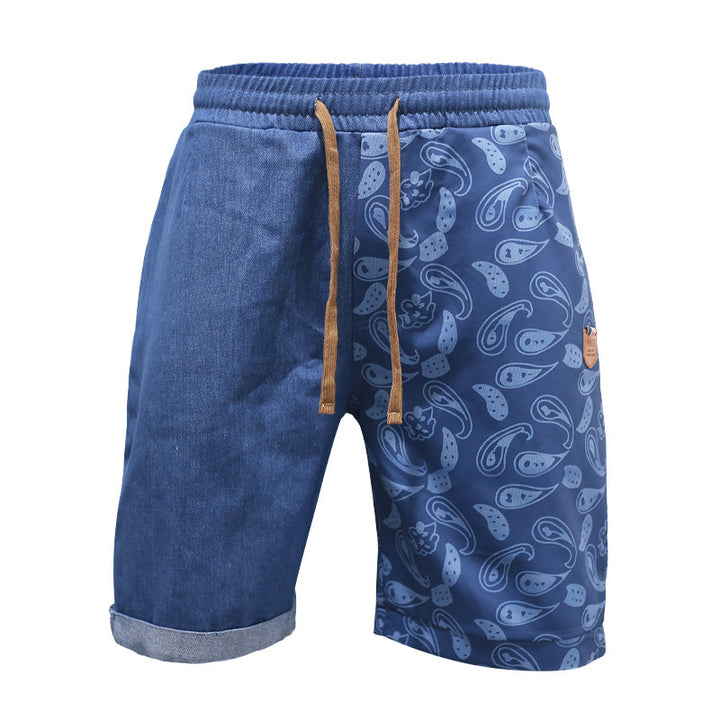 Casual beach shorts for men with elastic waist and colorful pattern Lune London