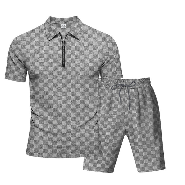 Men's Short Sleeve Sports Set with High-Quality Structured Design Lune London