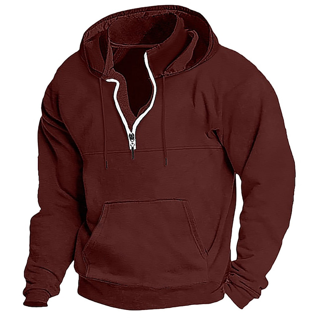 Comfortable hooded sweatshirt for men with full zip Lune London