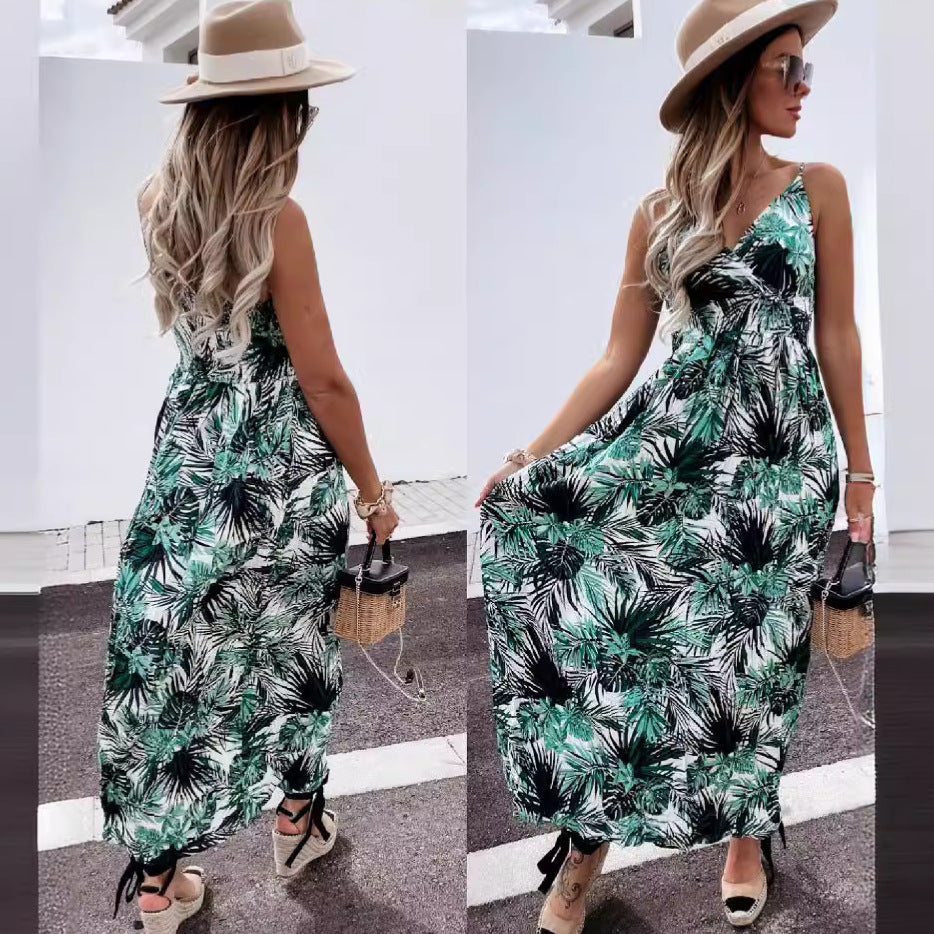 Chic and Stylish Maxi Wrap Dress Floral Print for Women