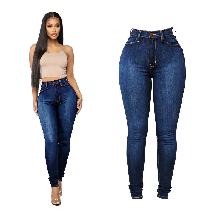 Slim-fit jeans for women with decorative laced detail Lune London
