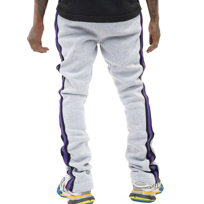 Men's sports pants with side stripes and adjustable waist Lune London