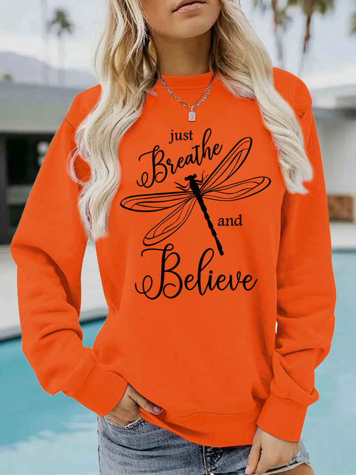 Sweat-shirt femme avec motif inspirant de cerf-volant et coupe décontractée Chic & Stil