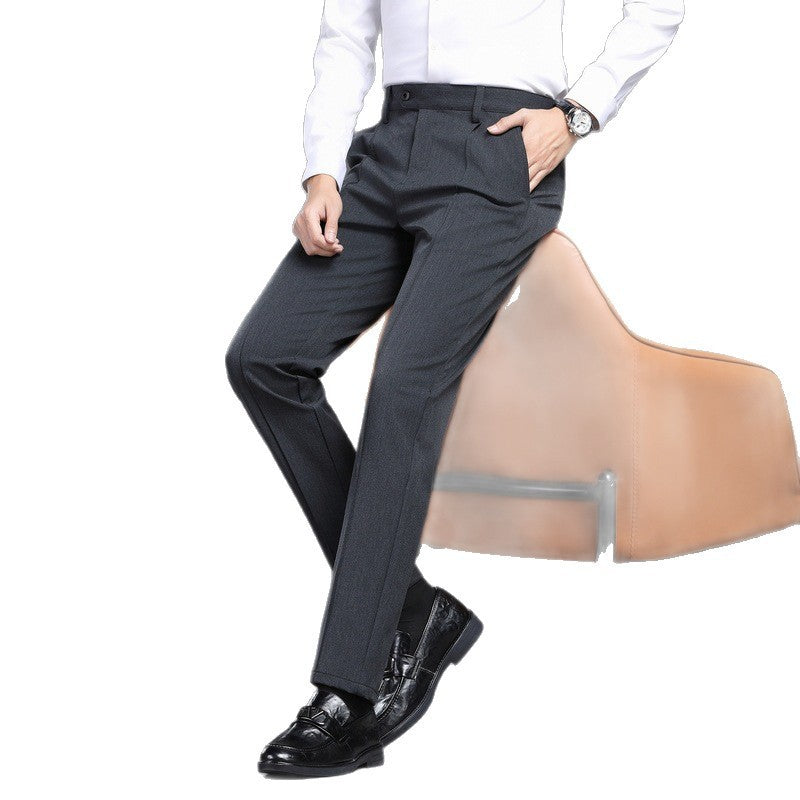 Elegant men's suit trousers with a slim fit and side pockets Lune London