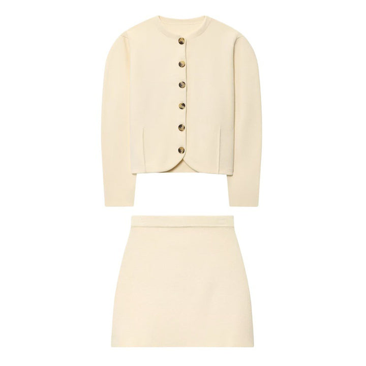 Elegant mini skirt for ladies with a high waist and fitted design Lune London