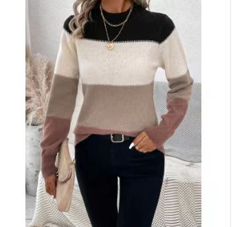 Women’s knitted sweater with modern color combinations Lune London