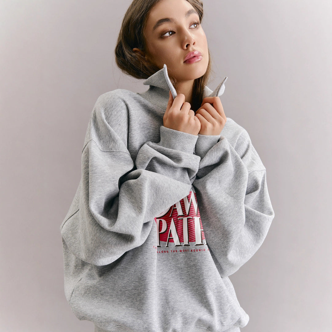 Ensemble de loisirs pour femmes composé d'un hoodie zippé et de sweats larges Chic & Stil