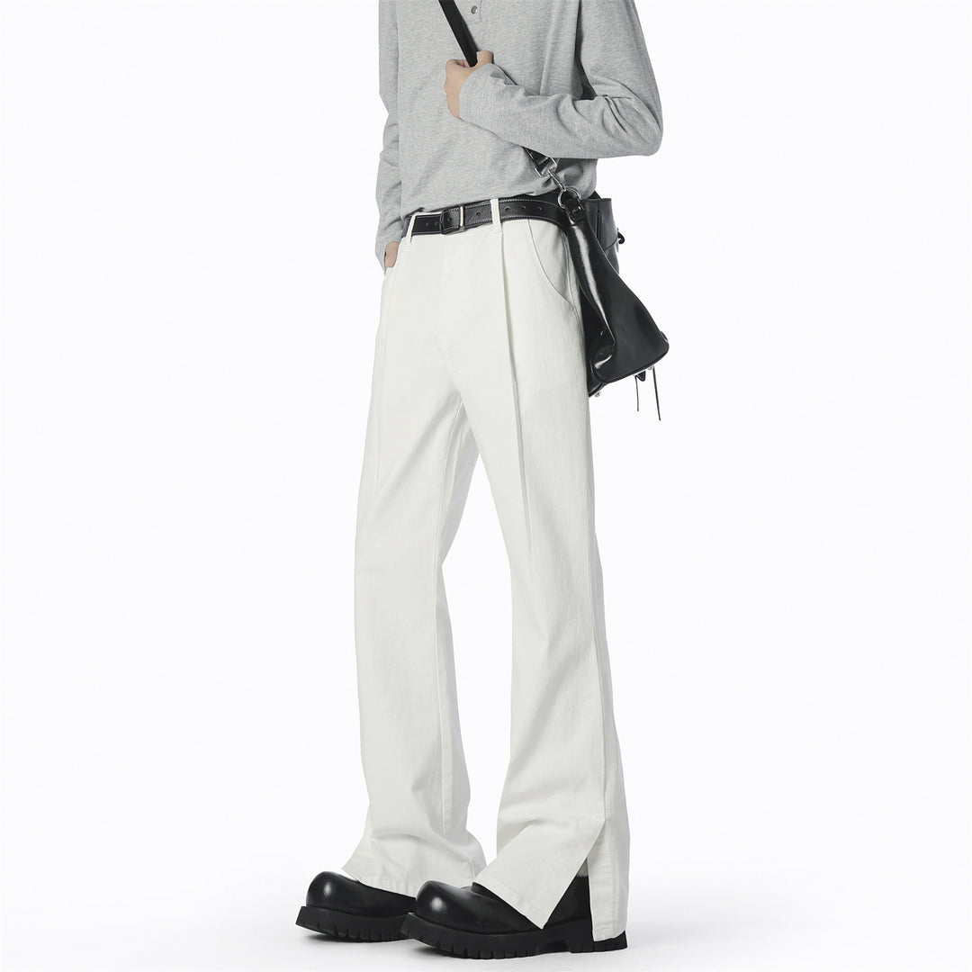 Elegant casual pants for women, wide, with fine pleats and high-quality materials Lune London