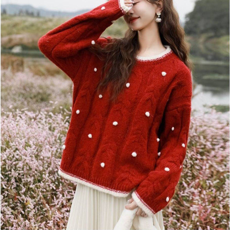 Femme Pull surdimensionné avec Structure Chic & Stil