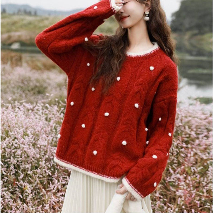 Femme Pull surdimensionné avec Structure Chic & Stil