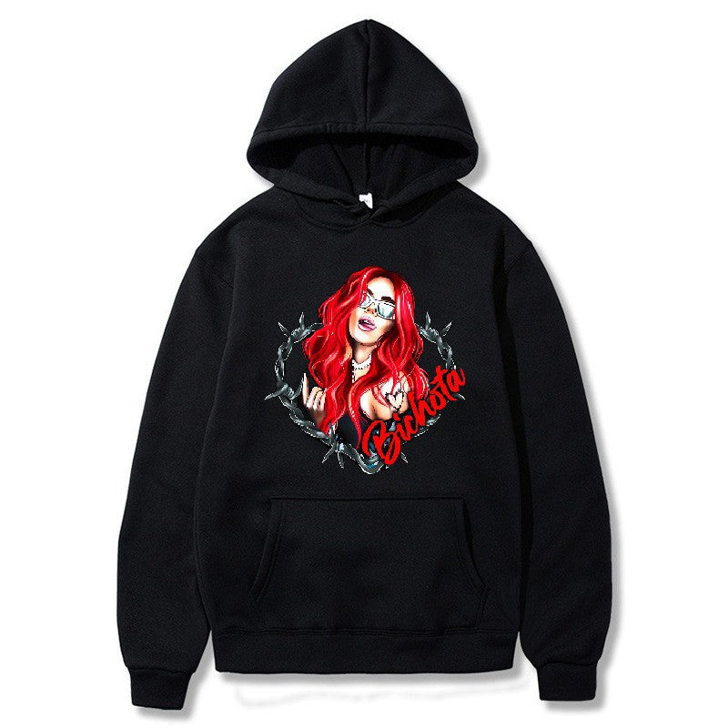 Women’s hoodie with artistic graphic print and cozy fit Chic & Stil