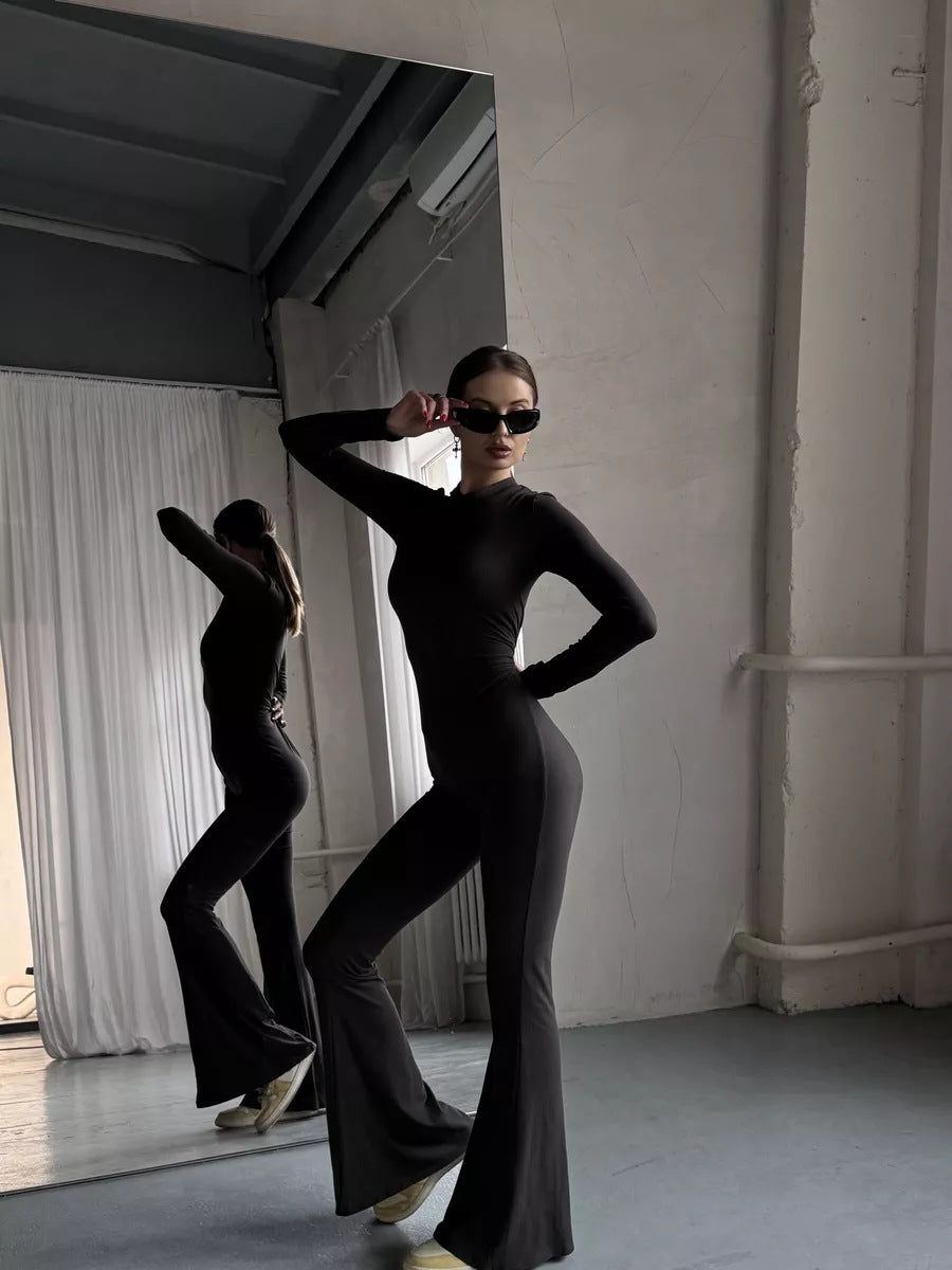 Women Sports Jumpsuit with Zip Closure and Fitted Cut Lune London
