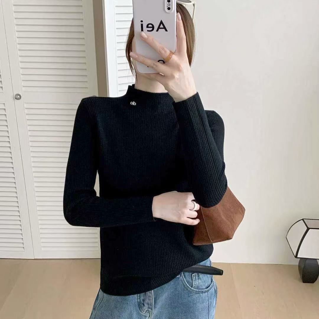 Pull côtelé de haute qualité pour femmes avec col montant Chic & Stil