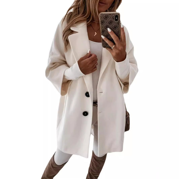 Ladies Elegant Oversized Wool Jacket Lune London