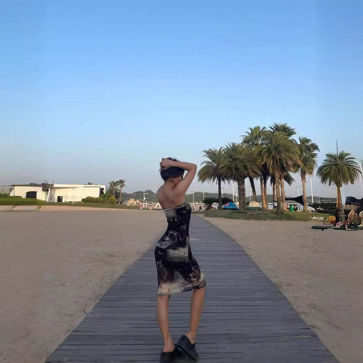 Chic and Stylish Artistic Bodycon Dress for Women
