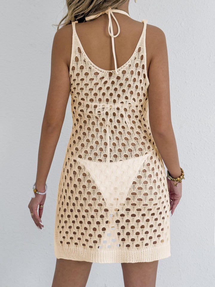 Women Lace Detail Bow Beach Cover-Up Lune London