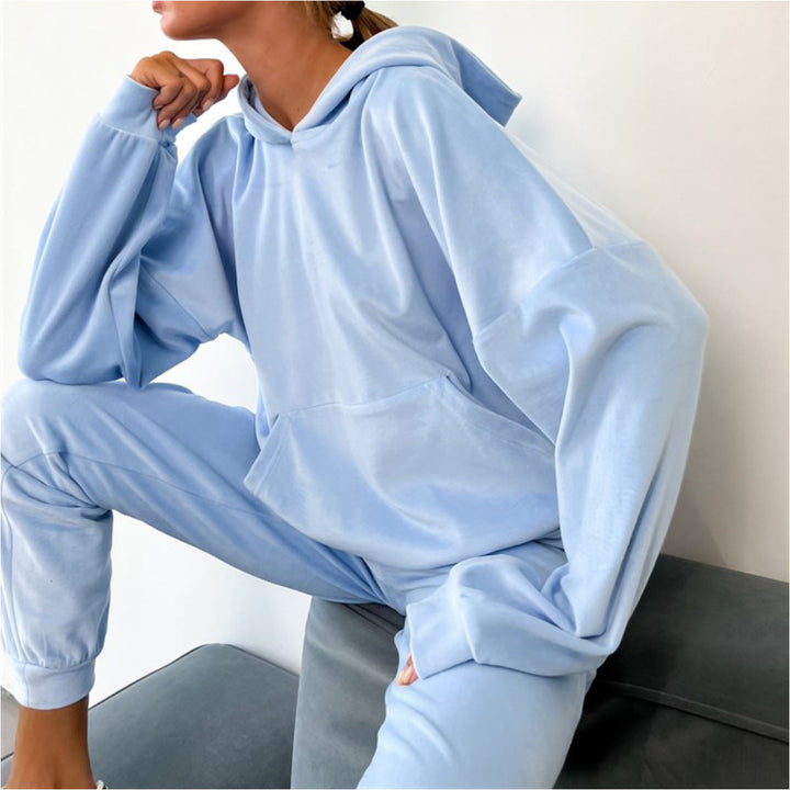 Ladies Cozy Hoodie and Jogging Pants Set Lune London