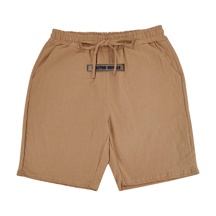 Comfortable men's leisure shorts with elastic waistband and practical side pockets Lune London