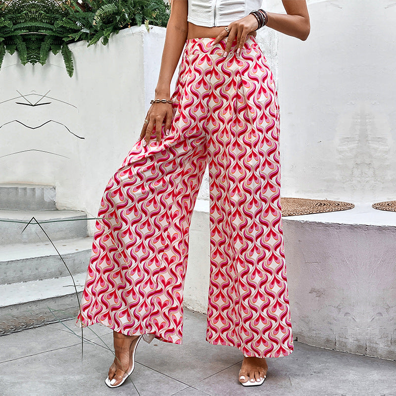 Chic and stylish flared patterned pants for women