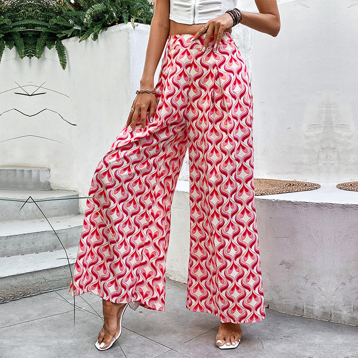 Chic and stylish flared patterned pants for women