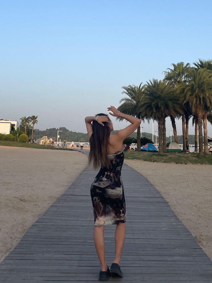 Chic and Stylish Artistic Bodycon Dress for Women
