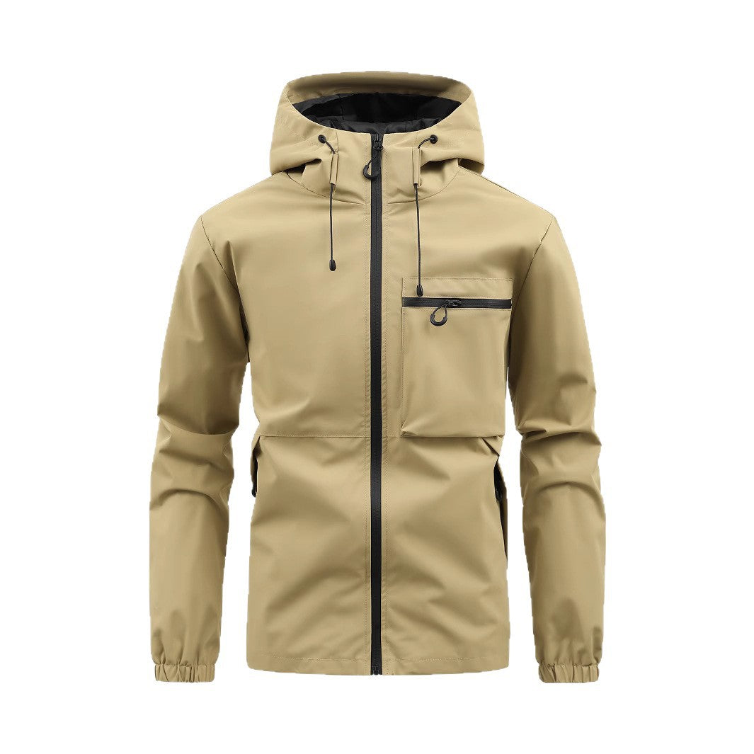 Waterproof leisure jacket for men with adjustable hood Lune London