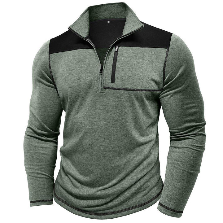 Half-zip sporty pullover for men with practical chest pocket Lune London