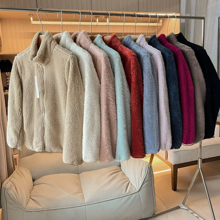 Veste en polaire pour femme avec col haut et doublure intérieure douce Chic & Stil