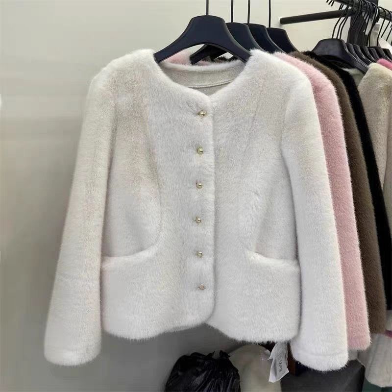 Veste en polaire confortable pour femmes avec design de bouton à la mode Chic & Stil