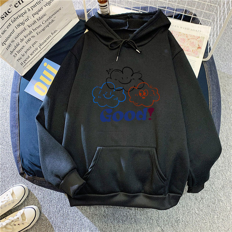 Women's hoodie with creative cartoon design and comfortable fit Chic & Stil